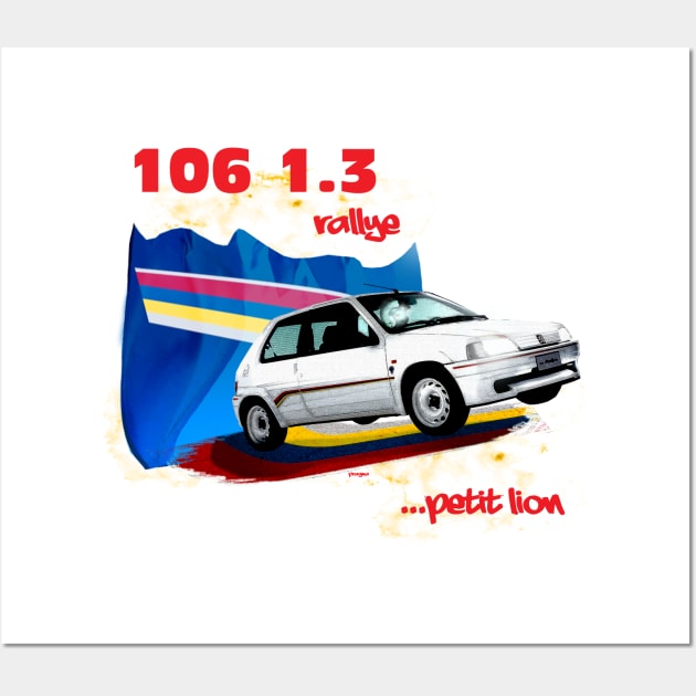 106 1.3 rallye... petit lion Wall Art by Pragma